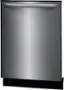 Angle. Frigidaire - 24" Top Control Built-In Plastic Tub Dishwasher with MaxDry 52 dBA - Stainless Steel.