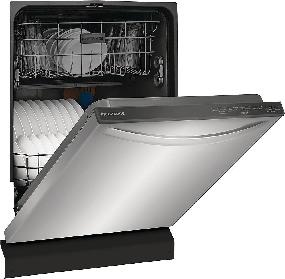 Alt View 11. Frigidaire - 24" Top Control Built-In Plastic Tub Dishwasher with MaxDry 52 dBA - Stainless Steel.