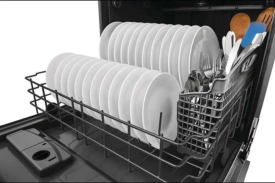 Alt View 16. Frigidaire - 24" Top Control Built-In Plastic Tub Dishwasher with MaxDry 52 dBA - Stainless Steel.