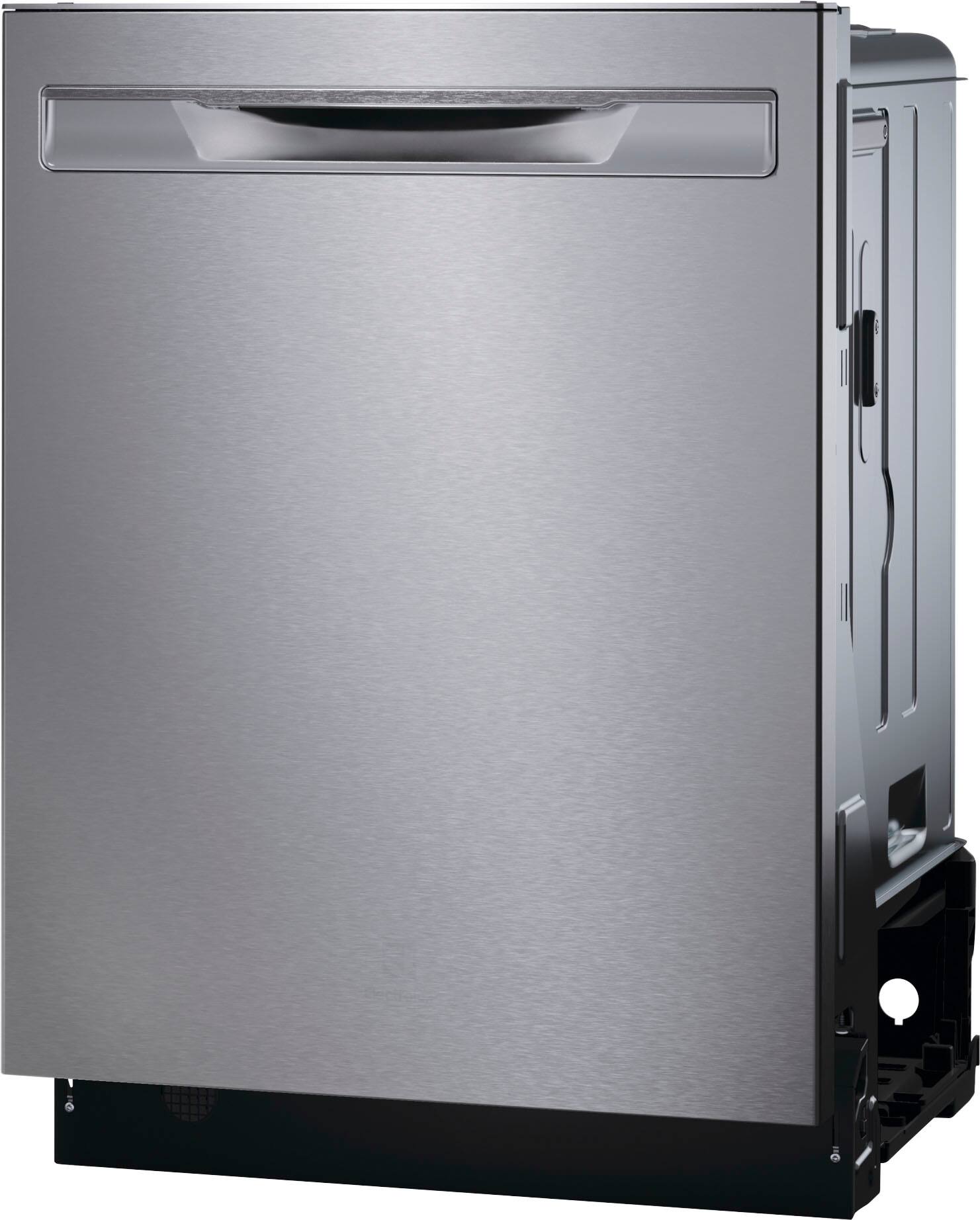 Angle. Frigidaire - Gallery 24" Top Control Built-In Stainless Steel Tub Dishwasher with CleanBoost Technology 47 dBA - Stainless steel.