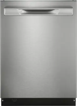 Frigidaire - Gallery 24" Top Control Built-In Stainless Steel Tub Dishwasher with CleanBoost Technology, 47 dBA - Stainless Steel