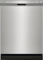 Frigidaire - 24" Front Control Built-In Plastic Tub Dishwasher with MaxDry 54 dBA - Stainless Steel - Front_Zoom