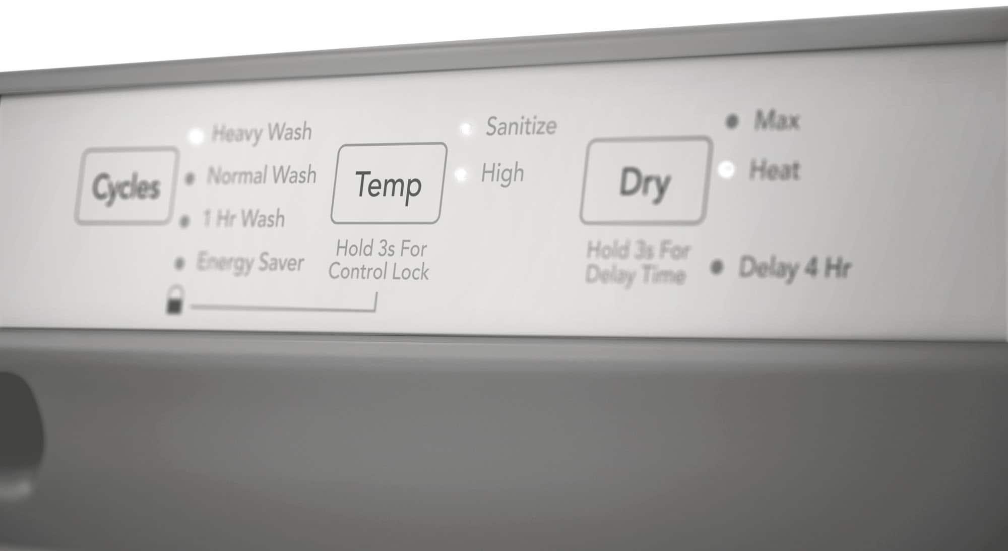 Alt View 14. Frigidaire - 24" Front Control Built-In Plastic Tub Dishwasher with MaxDry 54 dBA - Stainless Steel.