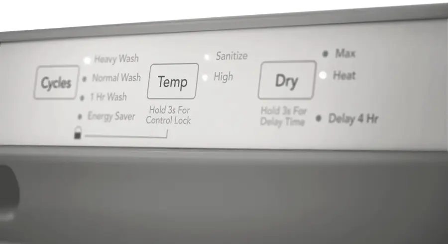 Alt View 14. Frigidaire - 24" Front Control Built-In Plastic Tub Dishwasher with MaxDry 54 dBA - Stainless Steel.