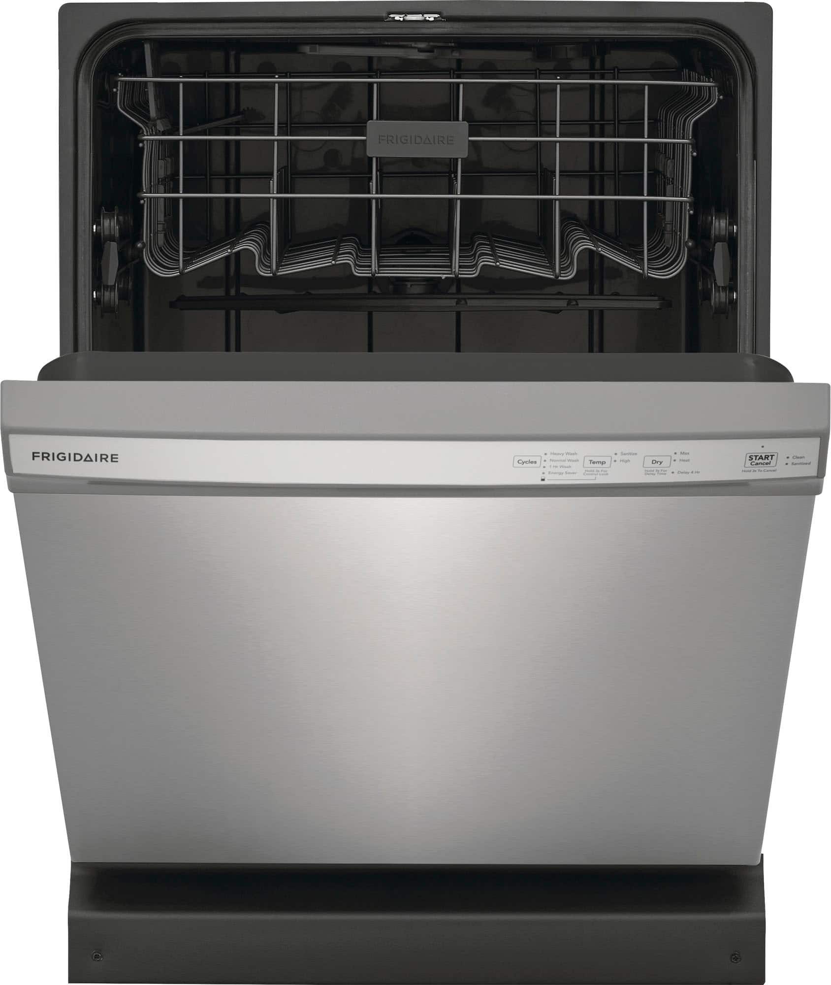 Alt View 1. Frigidaire - 24" Front Control Built-In Plastic Tub Dishwasher with MaxDry 54 dBA - Stainless Steel.