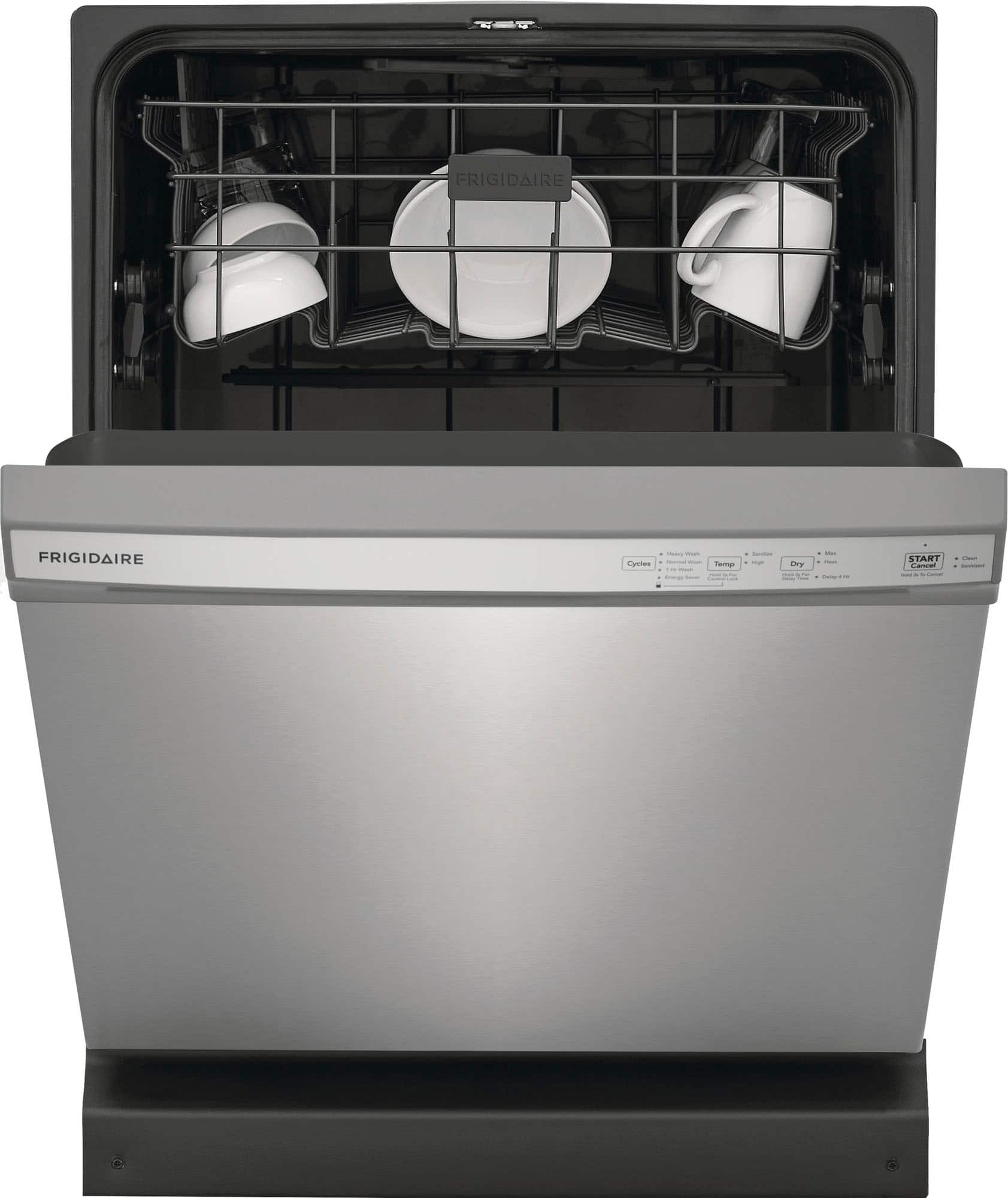 Alt View 2. Frigidaire - 24" Front Control Built-In Plastic Tub Dishwasher with MaxDry 54 dBA - Stainless Steel.