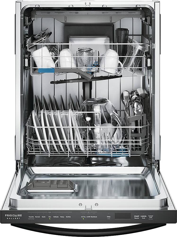 Alt View 2. Frigidaire - Gallery 24" Top Control Built-In Stainless Steel Tub Dishwasher with CleanBoost Technology 47 dBA - Stainless steel.