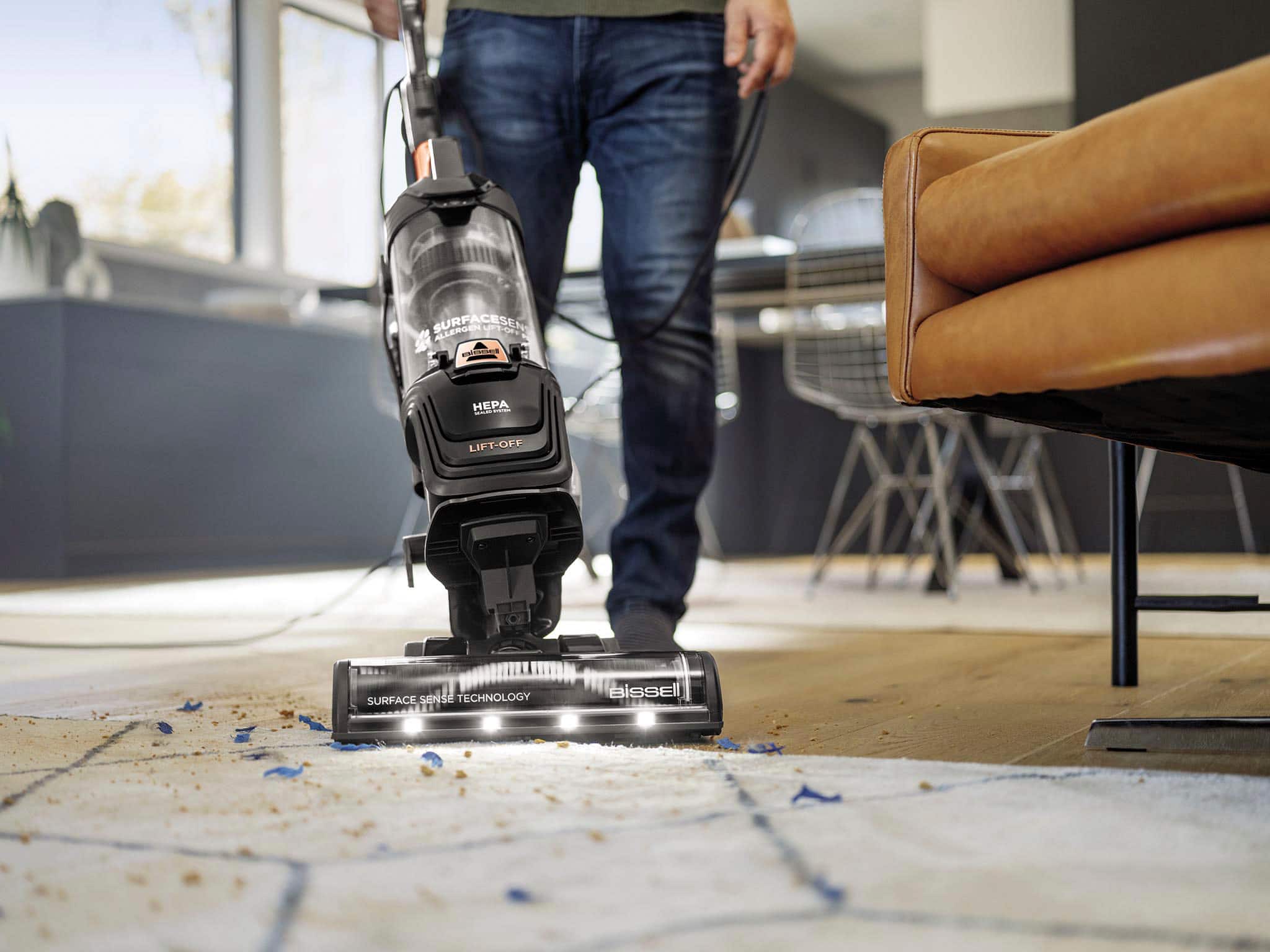 Alt View 11. BISSELL - SurfaceSense Allergen Pet Lift-Off Upright Vacuum - Black.