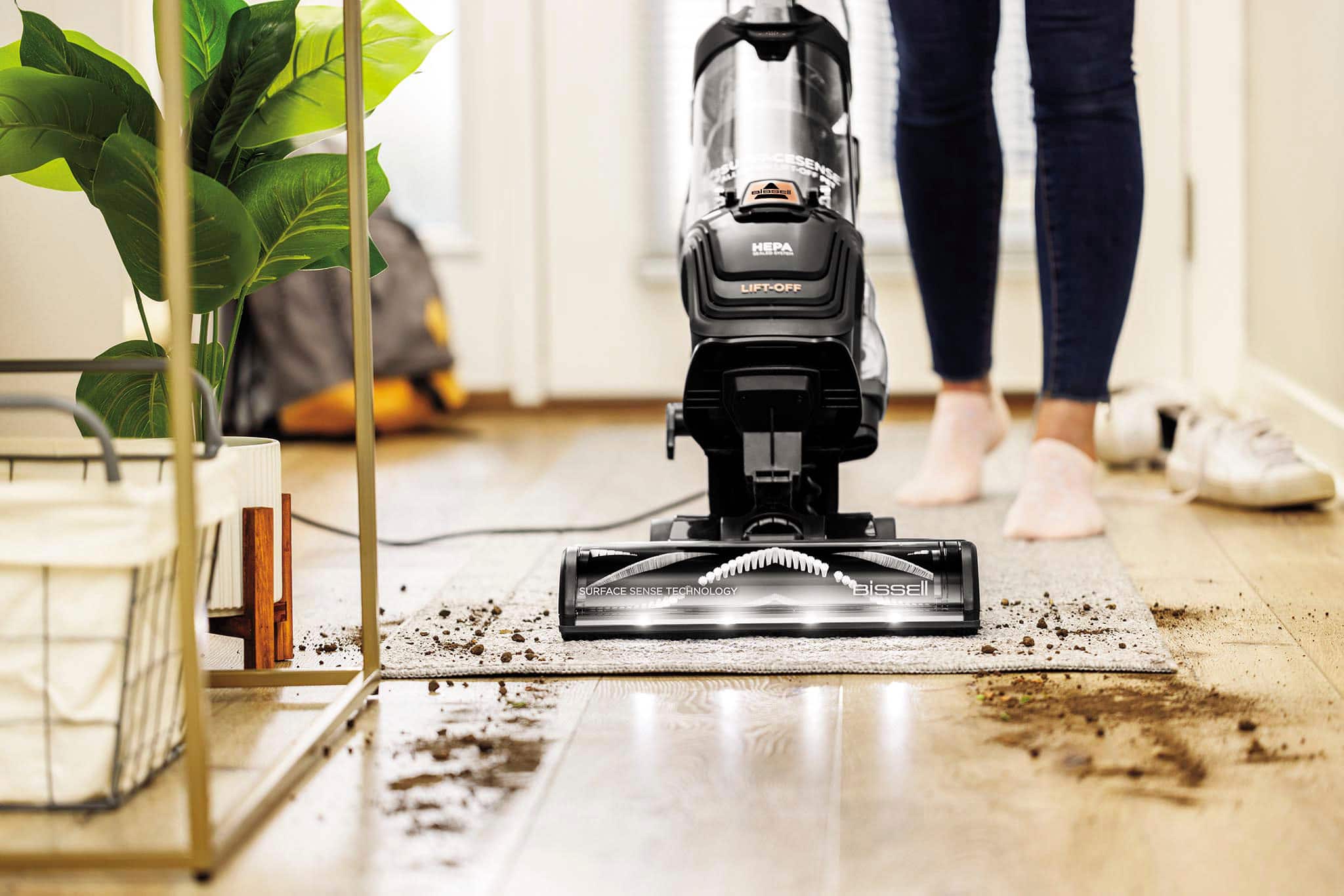 Alt View 13. BISSELL - SurfaceSense Allergen Pet Lift-Off Upright Vacuum - Black.