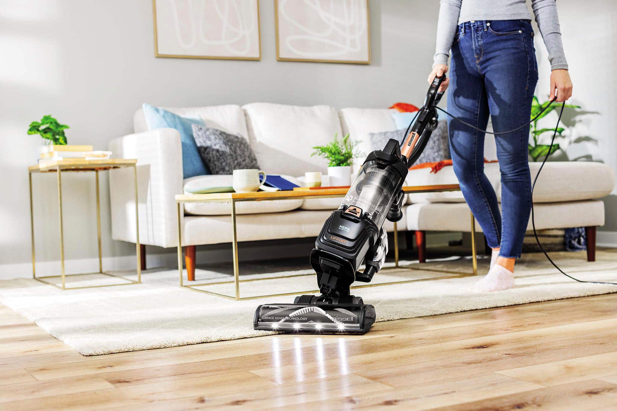 Alt View 1. BISSELL - SurfaceSense Allergen Pet Lift-Off Upright Vacuum - Black.