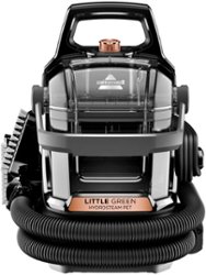 BISSELL - Little Green HydroSteam Pet Corded Portable Deep Cleaner - Titanium with Copper Harbor accents - Front_Zoom