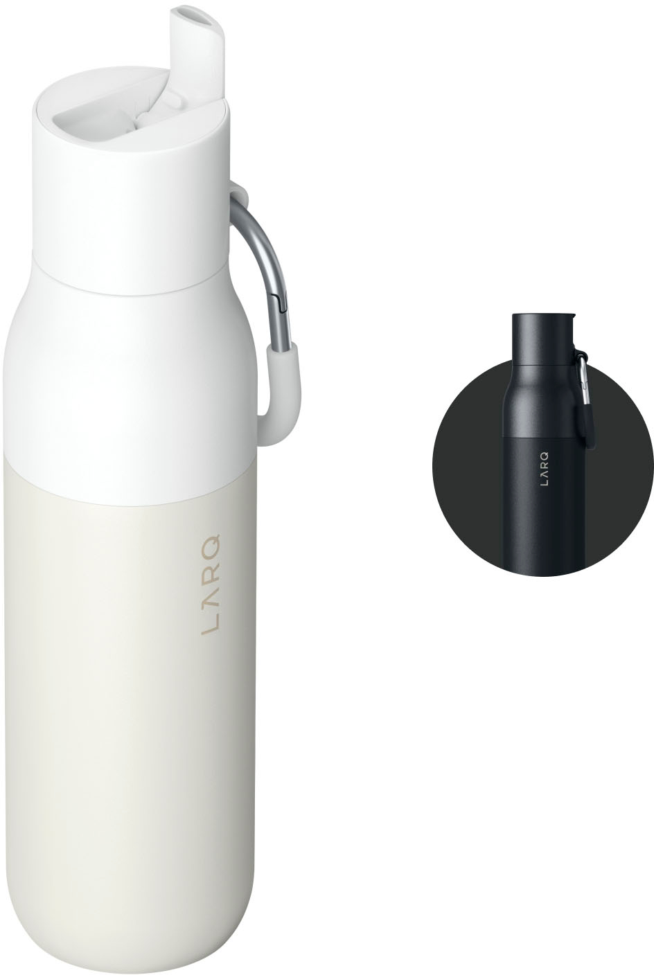 OXO 40 oz Insulated Handled Lid Water Bottle, Quartz