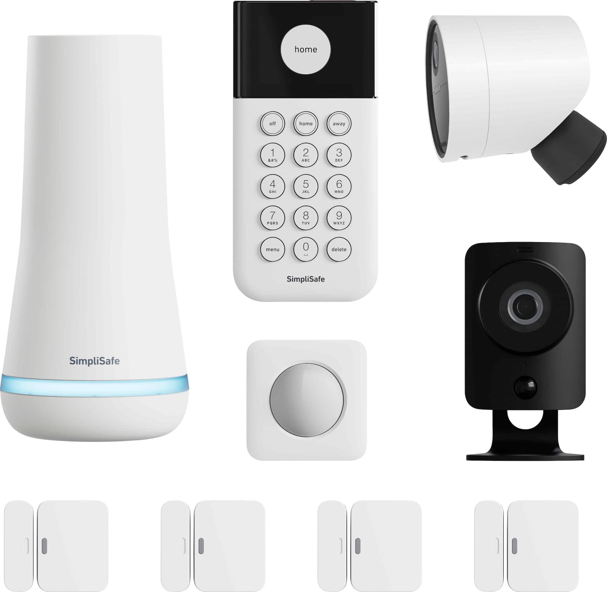 Zoom in on Front. SimpliSafe - Whole Home Security System 9-piece - White.