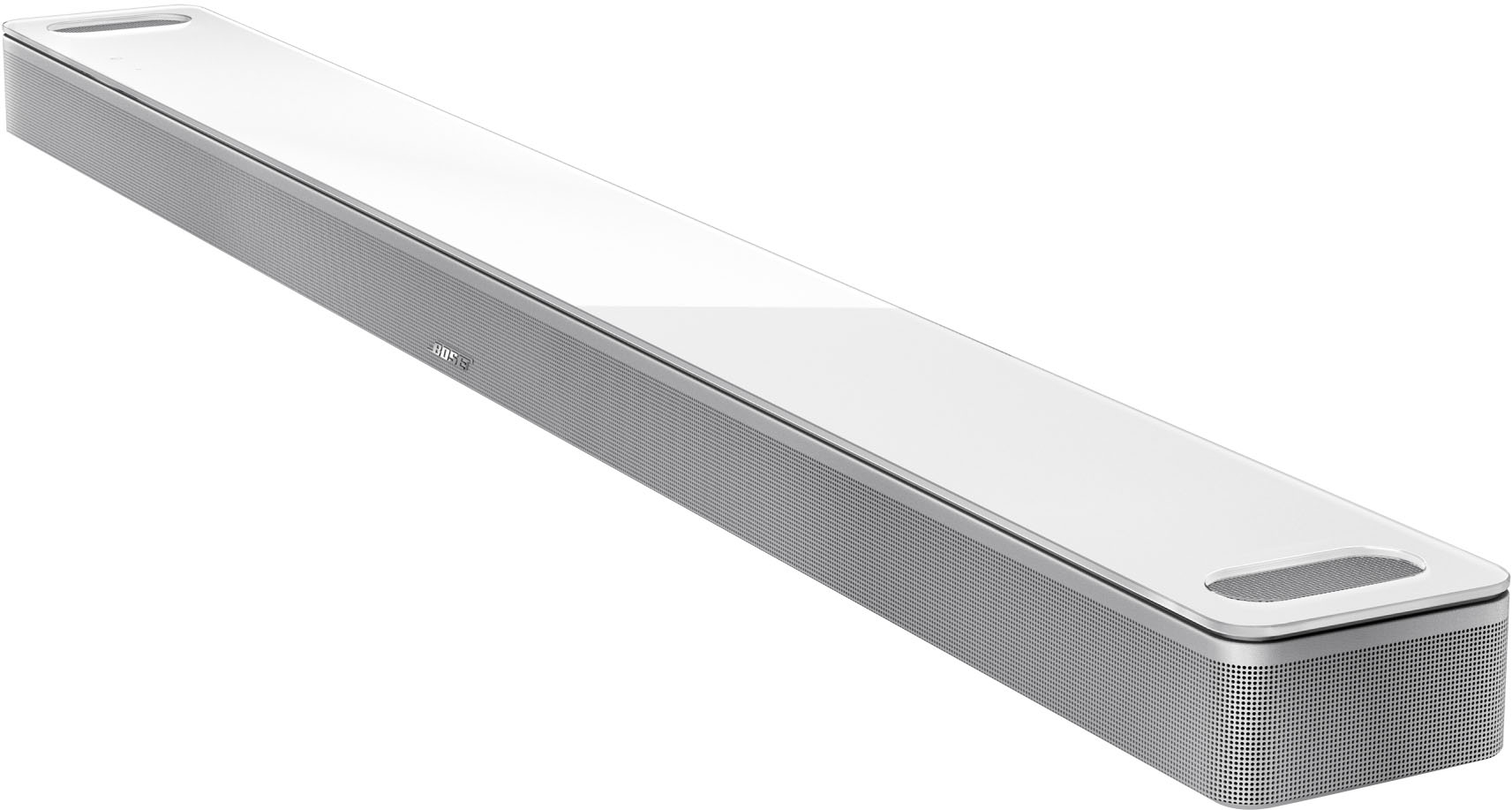 Angle View: Bose - Smart Ultra Soundbar with Dolby Atmos and Voice Assistant - Arctic White