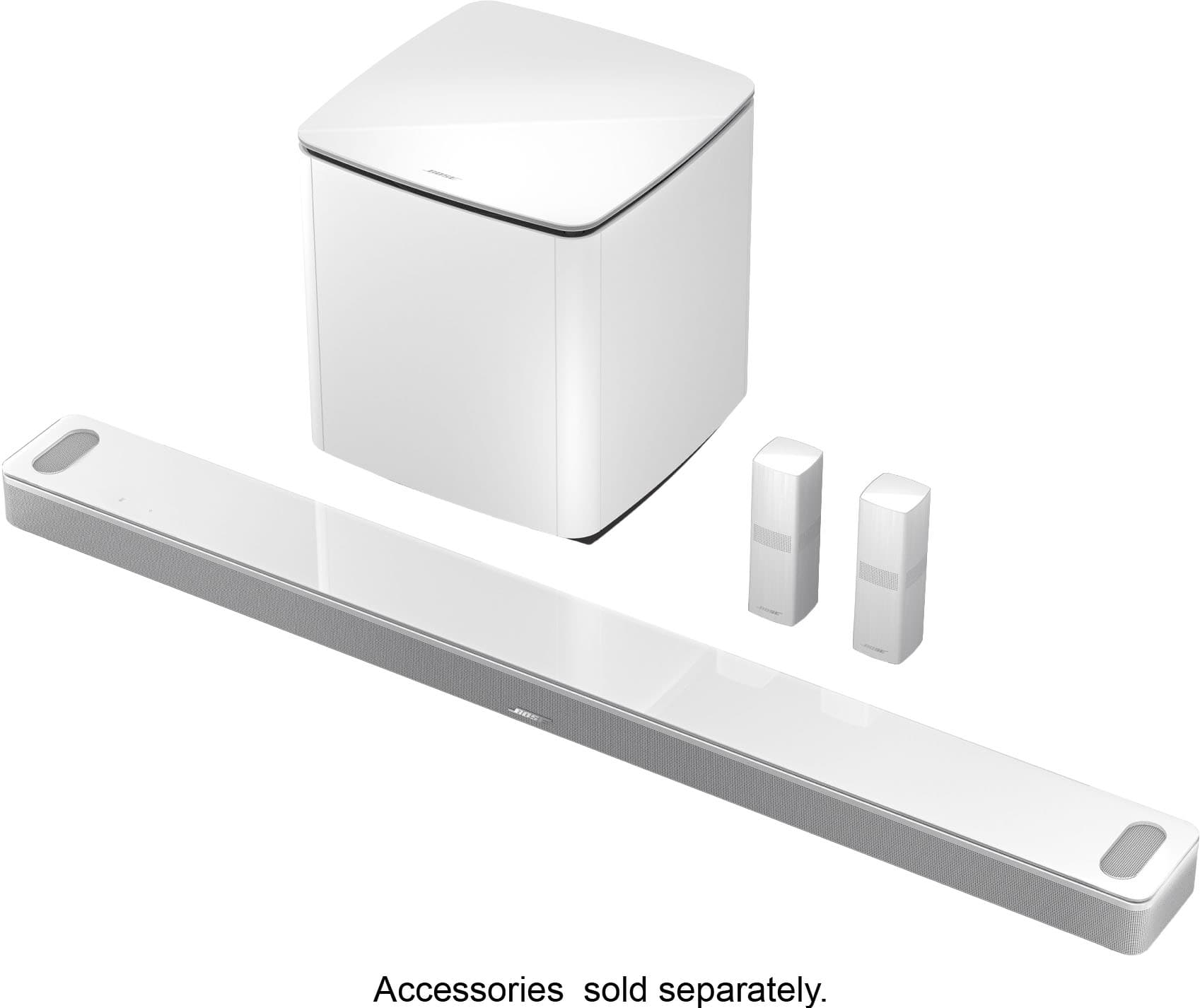 Alt View 13. Bose - Smart Ultra Soundbar with Dolby Atmos and Voice Assistant - Arctic White.