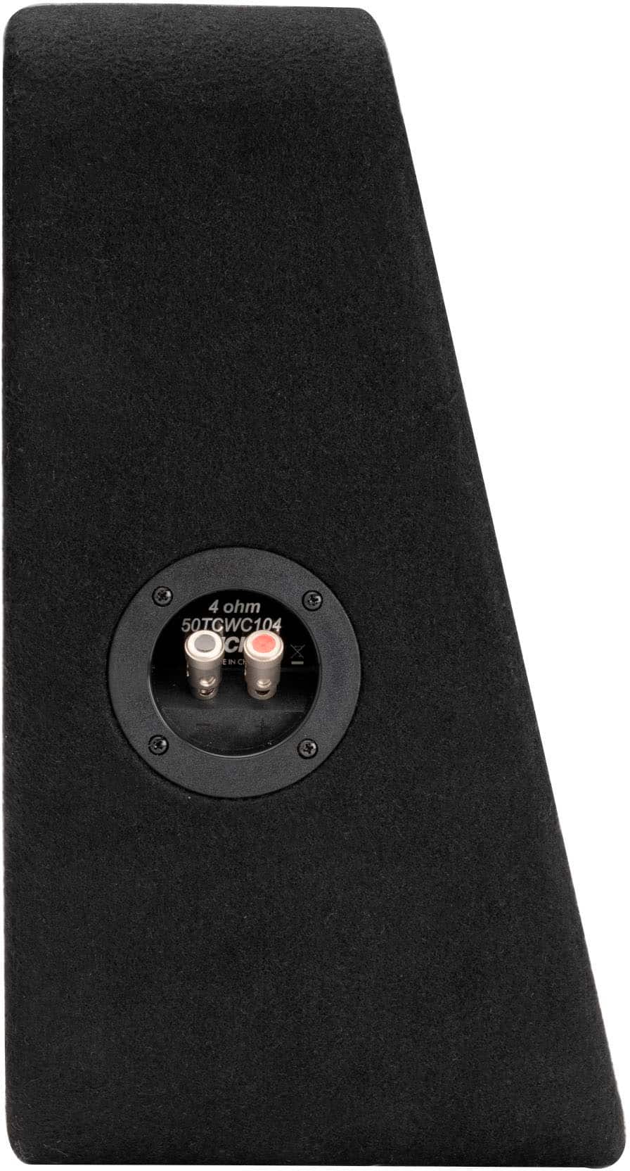 Alt View 11. KICKER - CompC 10" Single-Voice-Coil 4-Ohm Loaded Subwoofer Enclosure - Black.