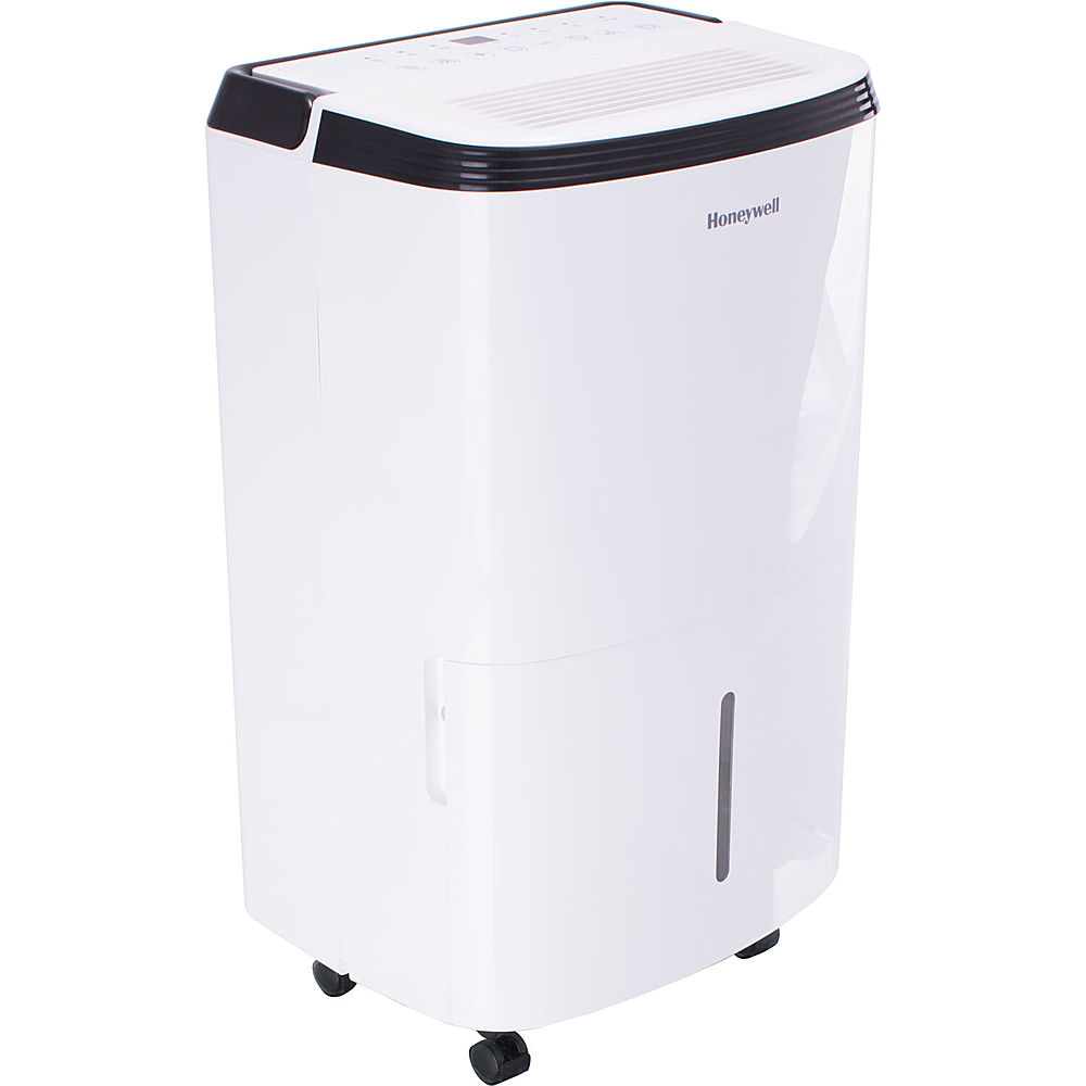 Angle View: Emerson Quiet Kool - 50 Pint Dehumidifier with Pump - White