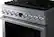 Alt View 11. Dacor - Transitional 6.3 Cu. Ft. Freestanding Dual Fuel Four-Part Pure Convection Pro-Range with GreenClean and Steam Assist - Silver Stainless Steel.