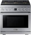 Dacor - 36 in. Wide 6 Burner Transitional 5.9 Cu. Ft. Freestanding Gas Three-Part Pure Convection Pro-Range with Self Clean - Silver Stainless Steel
