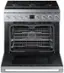 Alt View 1. Dacor - Transitional 5.9 Cu. Ft. Freestanding Gas Three-Part Pure Convection Pro-Range with Self Clean and SimmerSear Burners - Silver Stainless Steel.