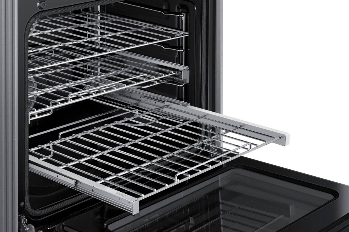 Alt View 12. Dacor - Transitional 6.3 Cu. Ft. Freestanding Dual Fuel Four-Part Pure Convection Pro-Range with Self Clean and Air Sous Vide - Silver Stainless Steel.