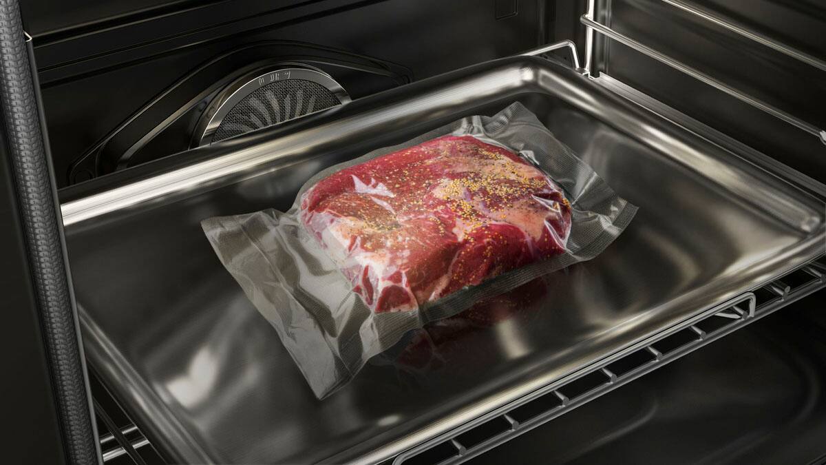 Alt View 20. Dacor - Transitional 6.3 Cu. Ft. Freestanding Dual Fuel Four-Part Pure Convection Pro-Range with Self Clean and Air Sous Vide - Silver Stainless Steel.