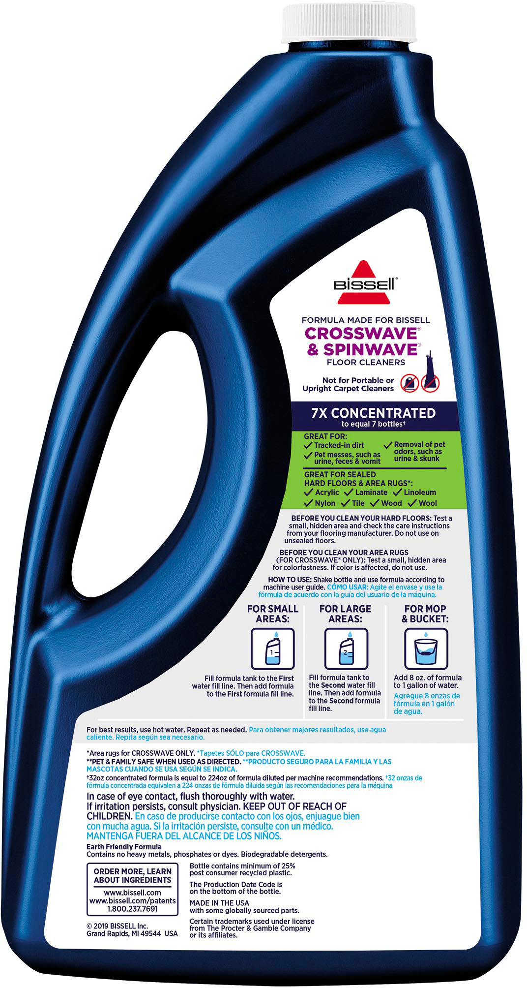  Bissell 1789 CrossWave & SpinWave Multi-Surface Cleaning  Formula, 32 oz