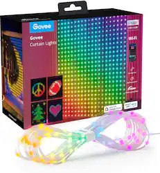 Govee - RGBIC Curtain Lights - Multi - Front_Zoom