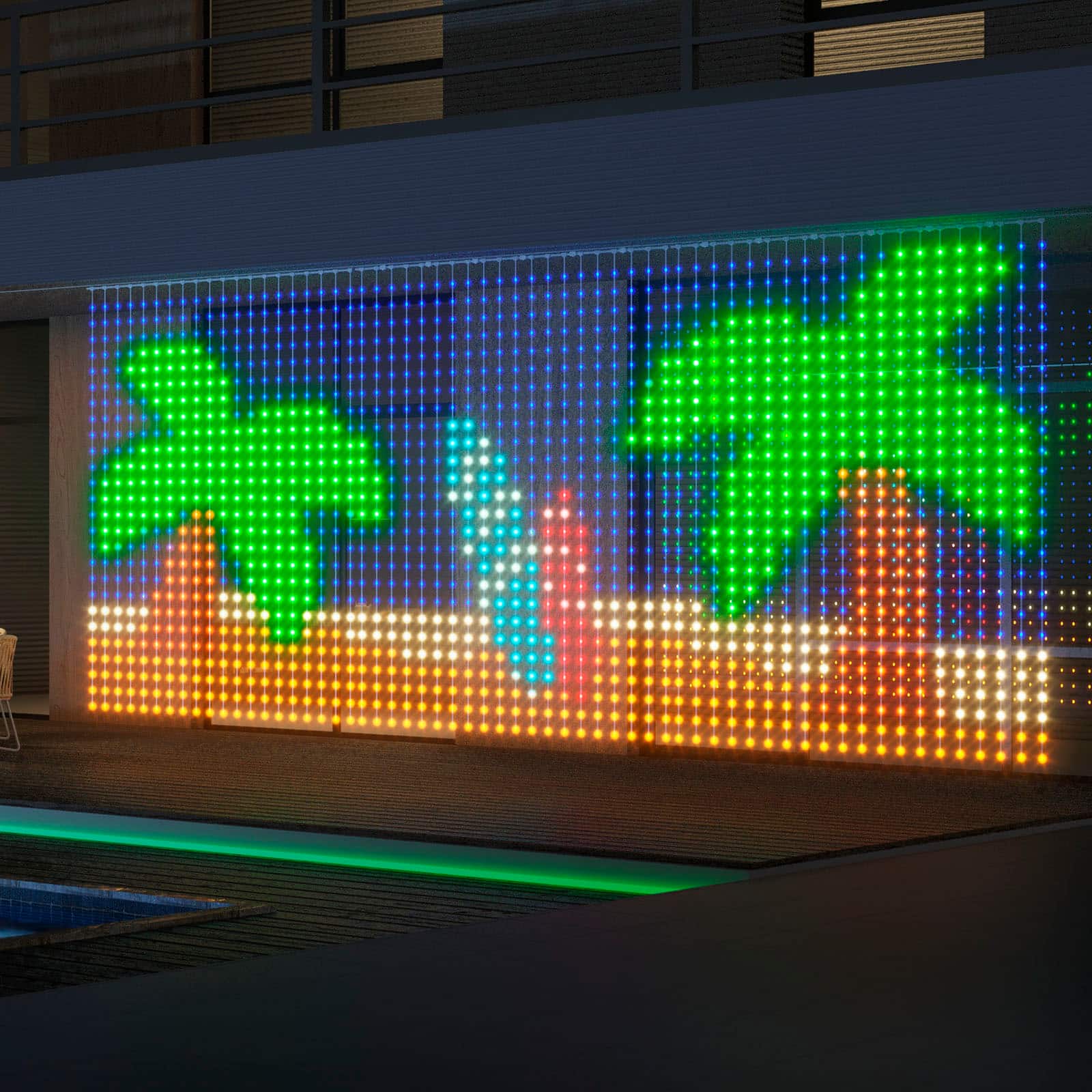 Alt View 22. Govee - RGBIC Curtain Lights - Multi.