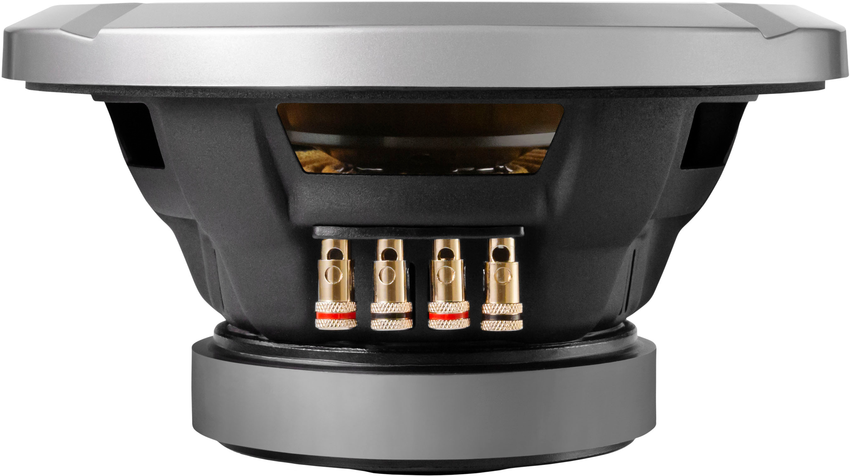 Back View: Alpine - Next Generation S-Series 8" Dual-Voice Coil 4-Ohm Subwoofer - Black