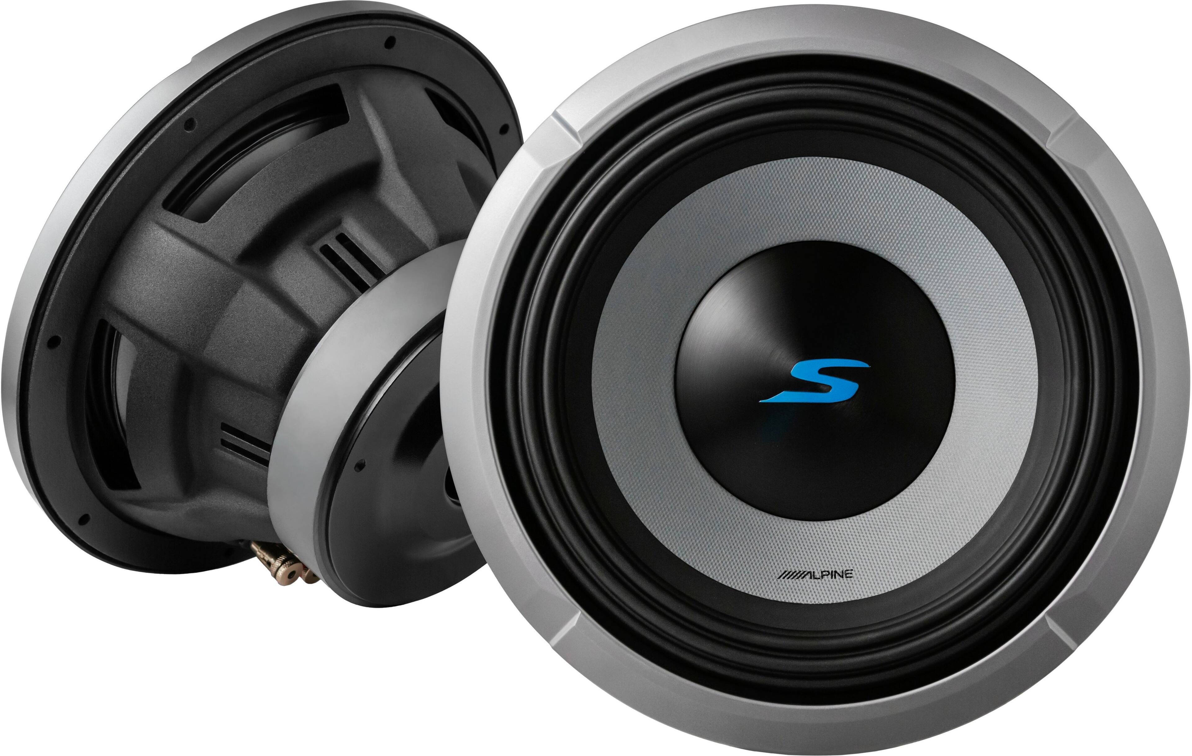 Alt View 11. Alpine - Next Generation S-Series 10" Dual-Voice Coil 2-Ohm Subwoofer - Black.