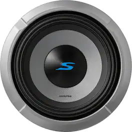 Alpine - Next Generation S-Series 8" Dual-Voice Coil 4-Ohm Subwoofer - Black