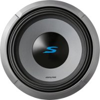 Alpine - Next Generation S-Series 12" Dual-Voice Coil 2-Ohm Subwoofer - Black - Front_Zoom