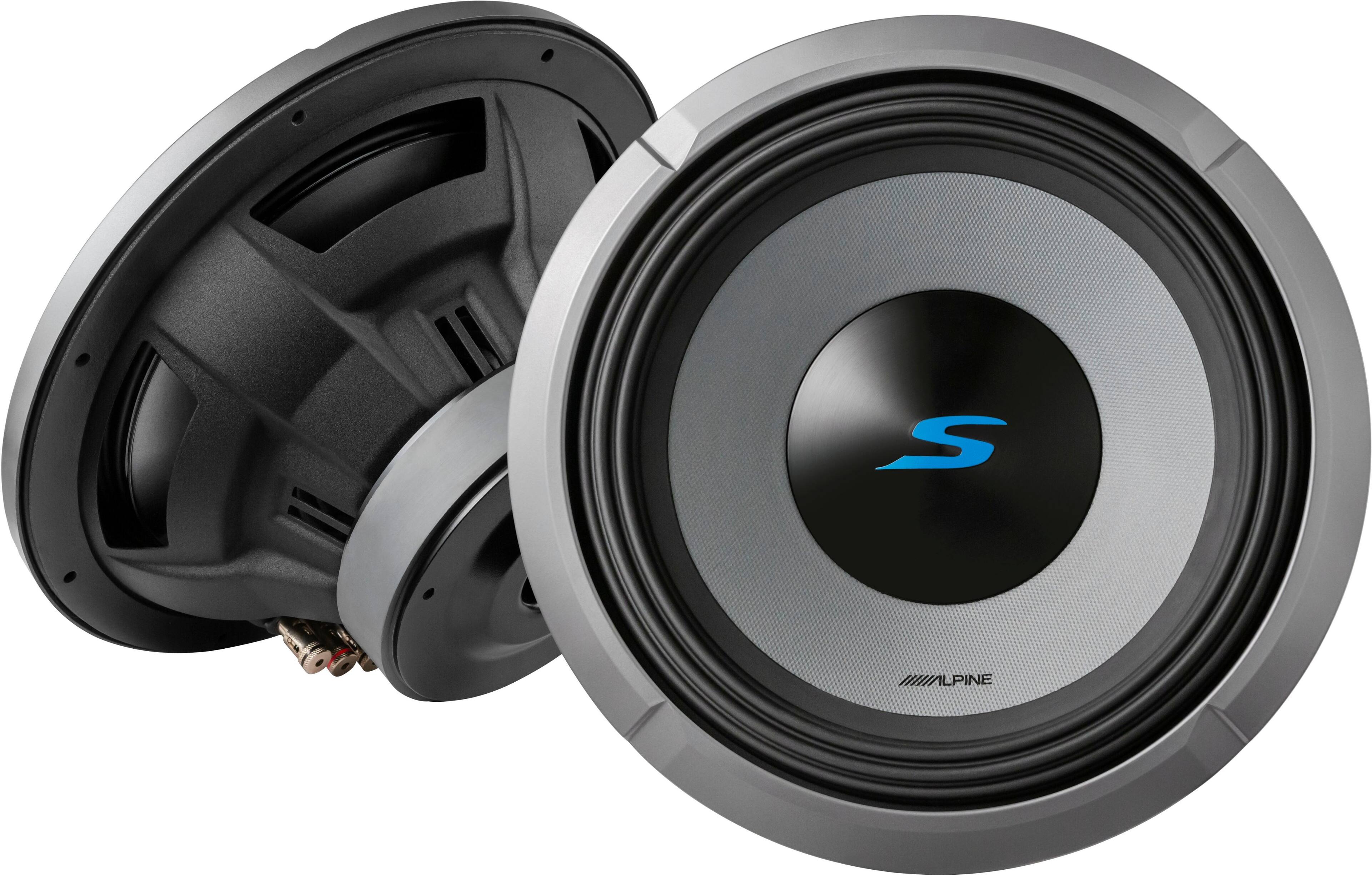 Alt View 11. Alpine - Next Generation S-Series 12" Dual-Voice Coil 2-Ohm Subwoofer - Black.