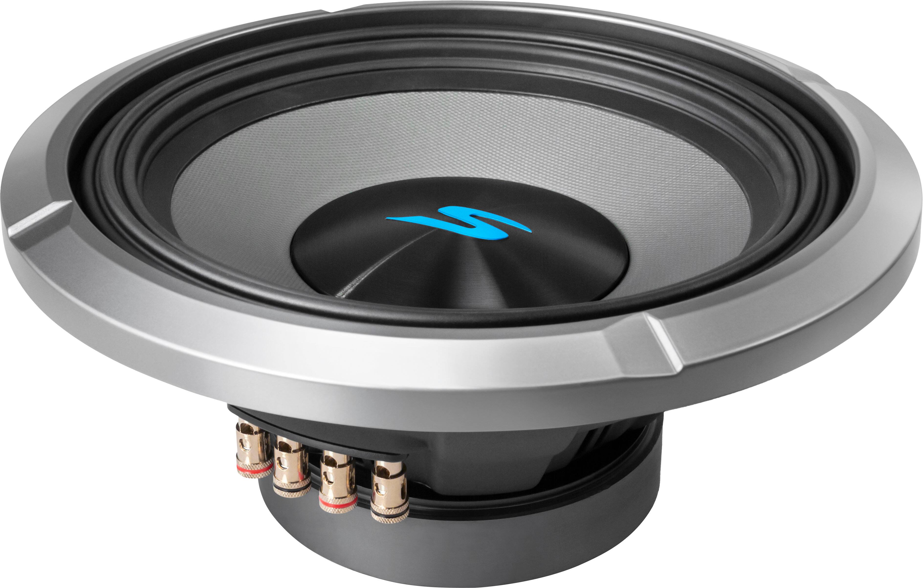 Left. Alpine - Next Generation S-Series 12" Dual-Voice Coil 2-Ohm Subwoofer - Black.