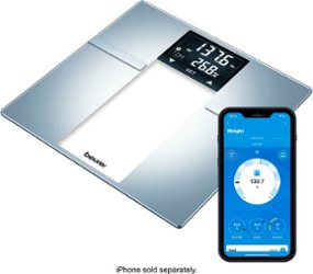 Beurer - Bluetooth Digital Body Weight Scale - Silver - Angle_Zoom
