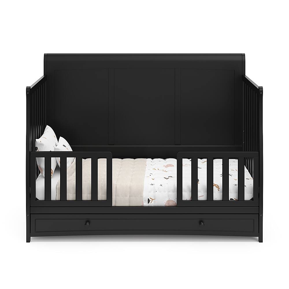 Best Buy Graco Asheville 4in1 Crib with Drawer Black 0458671B