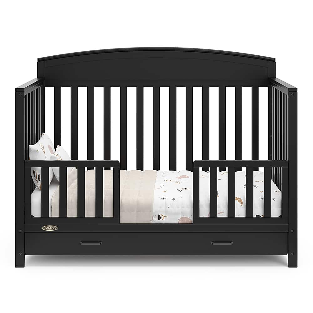 Best Buy Graco Benton 5in1 Convertible Crib with Drawer Black 0453251B