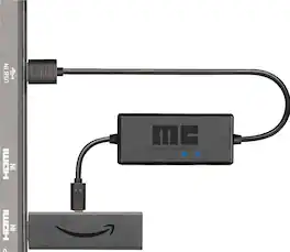 Amazon - USB Power Cable for Fire TV Stick (Eliminates the Need for AC Adapter) - Black