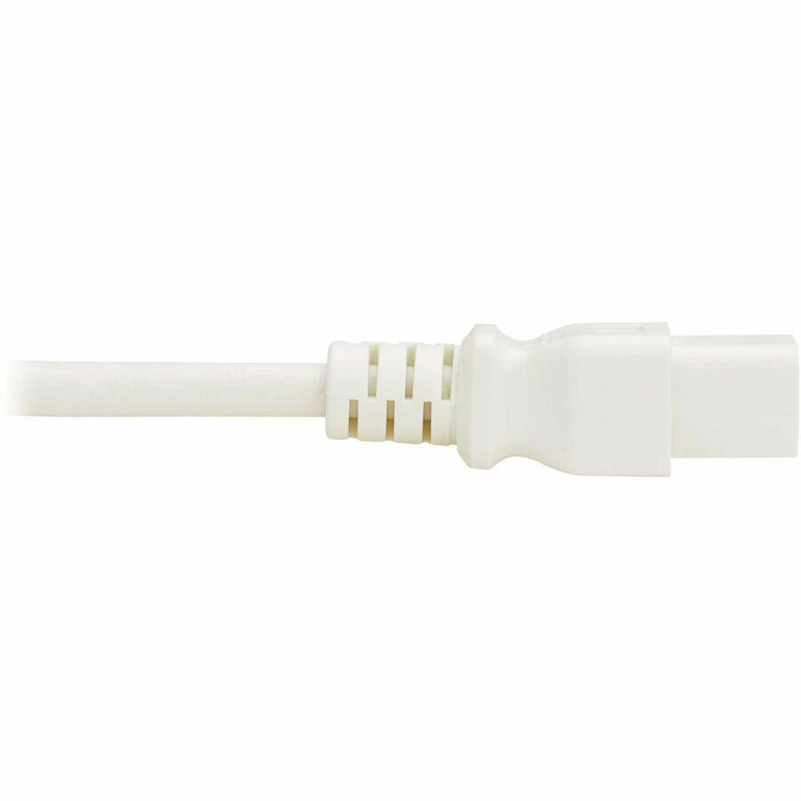 Alt View 2. Tripp Lite - Eaton Tripp Lite Series Power Cord, C14 to C21 - Heavy-Duty, 15A, 250V, 14 AWG, 3 ft. (0.9 m), White - For Computer - White.
