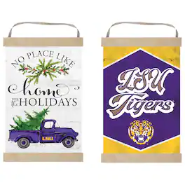 Jardine - LSU Tigers 12" x 20" Reversible Banner Sign - White