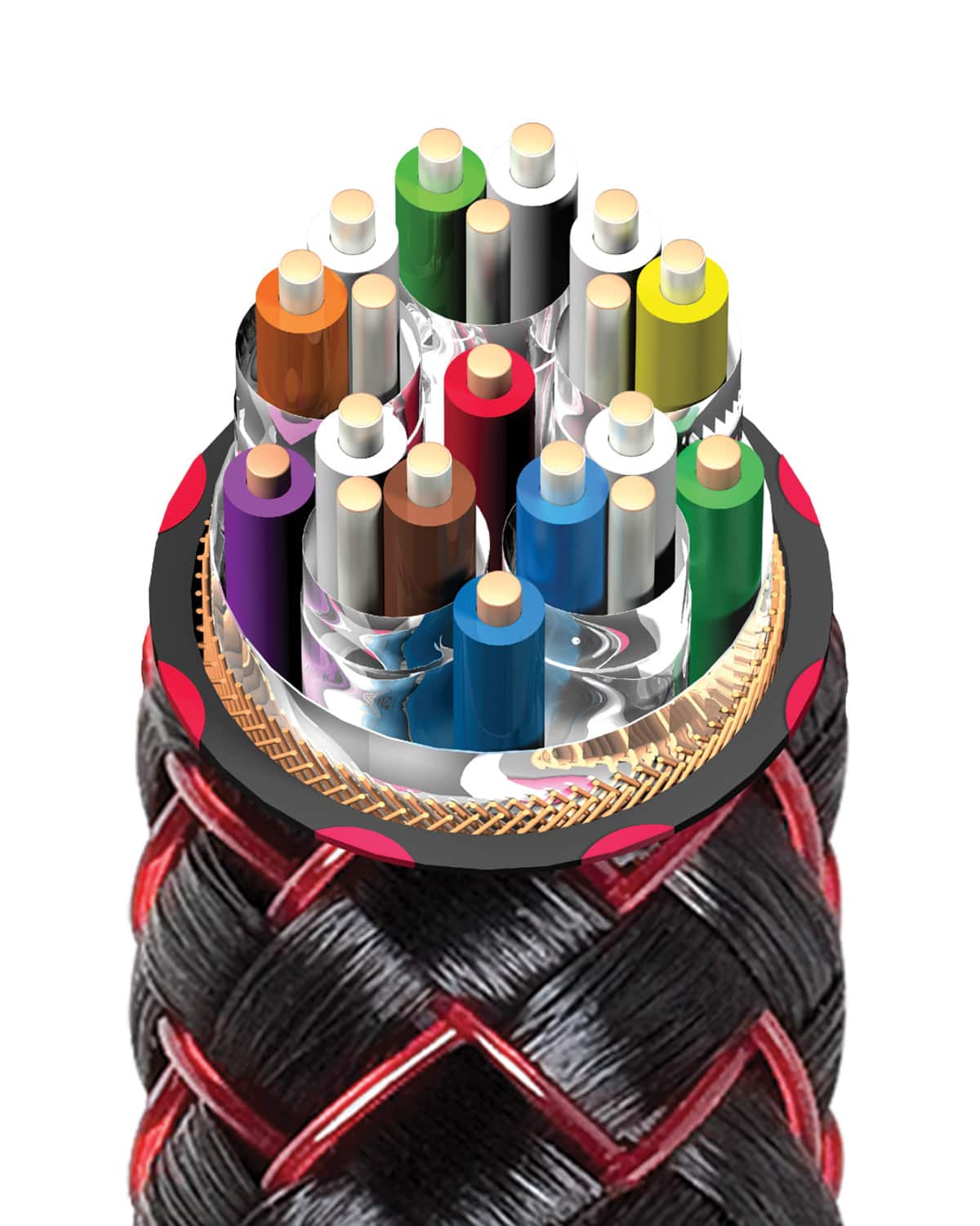 Alt View 13. AudioQuest - Cinnamon 48 7.4' 4K-8K-10K 48Gbps HDMI Cable - Red on Black.