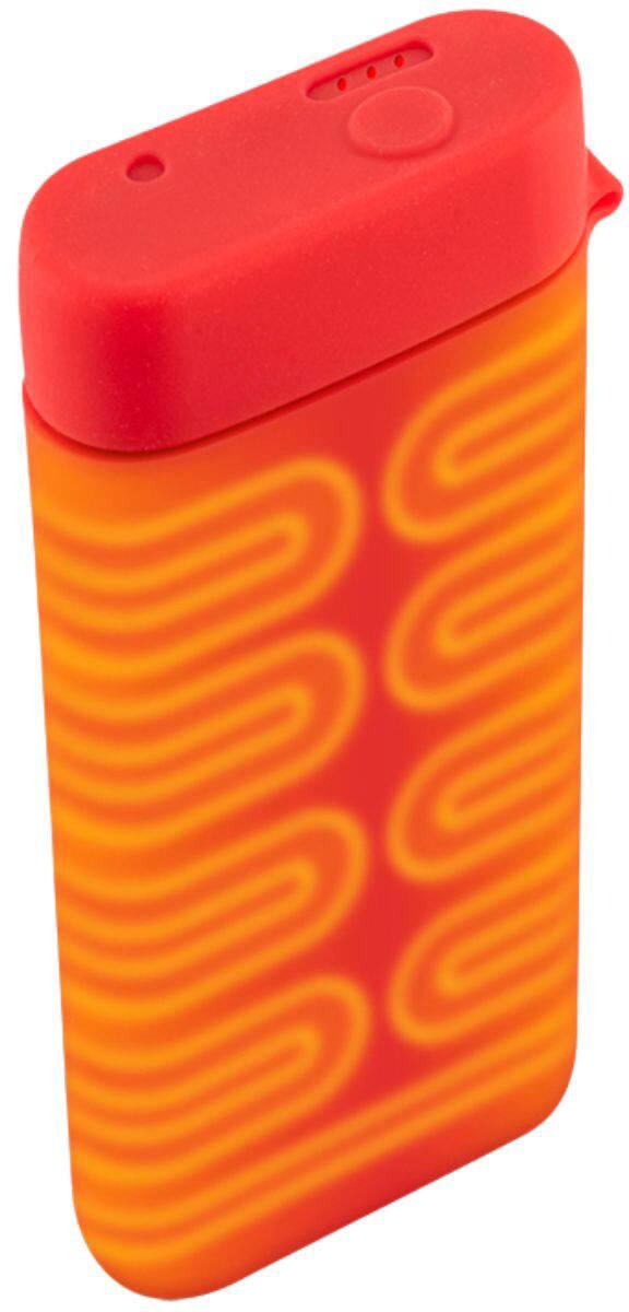 Left. Panther Vision - POWERPAW 502 IP67 Waterproof Rechargeable Hand Warmer - Red.