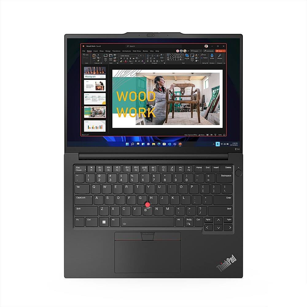 Alt View 7. Lenovo - ThinkPad E14 Gen 5 14" Touch-Screen Laptop - i5-1335U with 16GB Memory - 512GB SSD - Black.