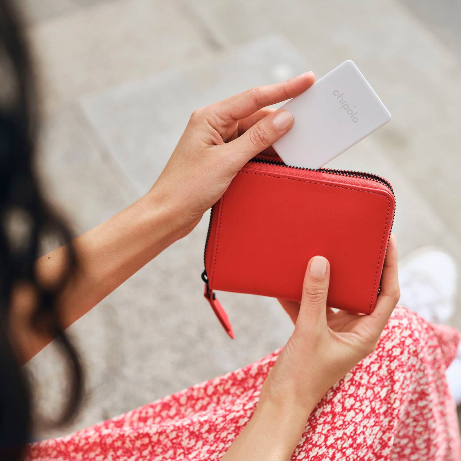 Alt View 15. Chipolo - CARD Point Item Finder - Works with Google Find My Device App - White.