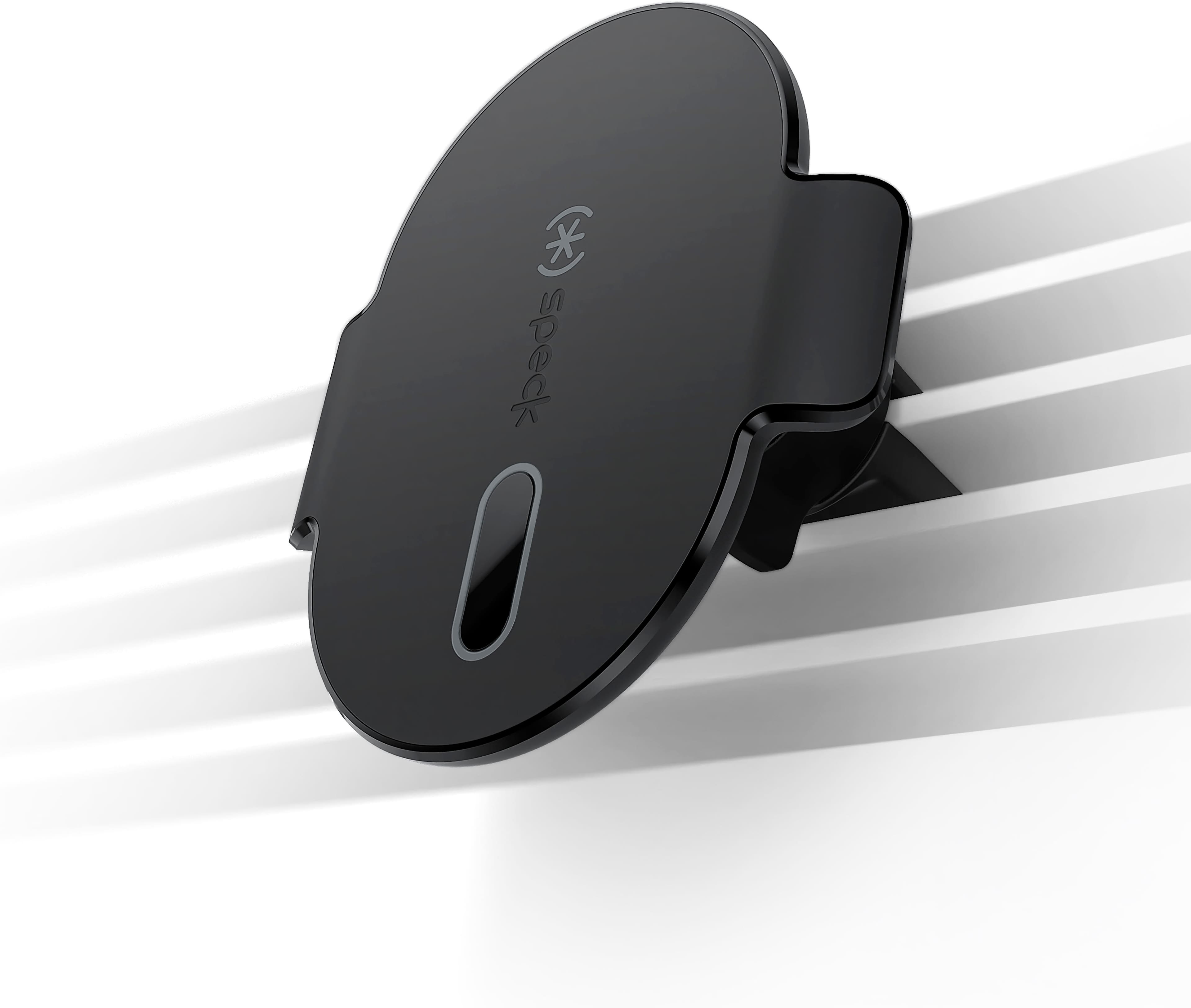 Left. Speck - ClickLock Car Vent Mount for Apple iPhones with MagSafe - Black.