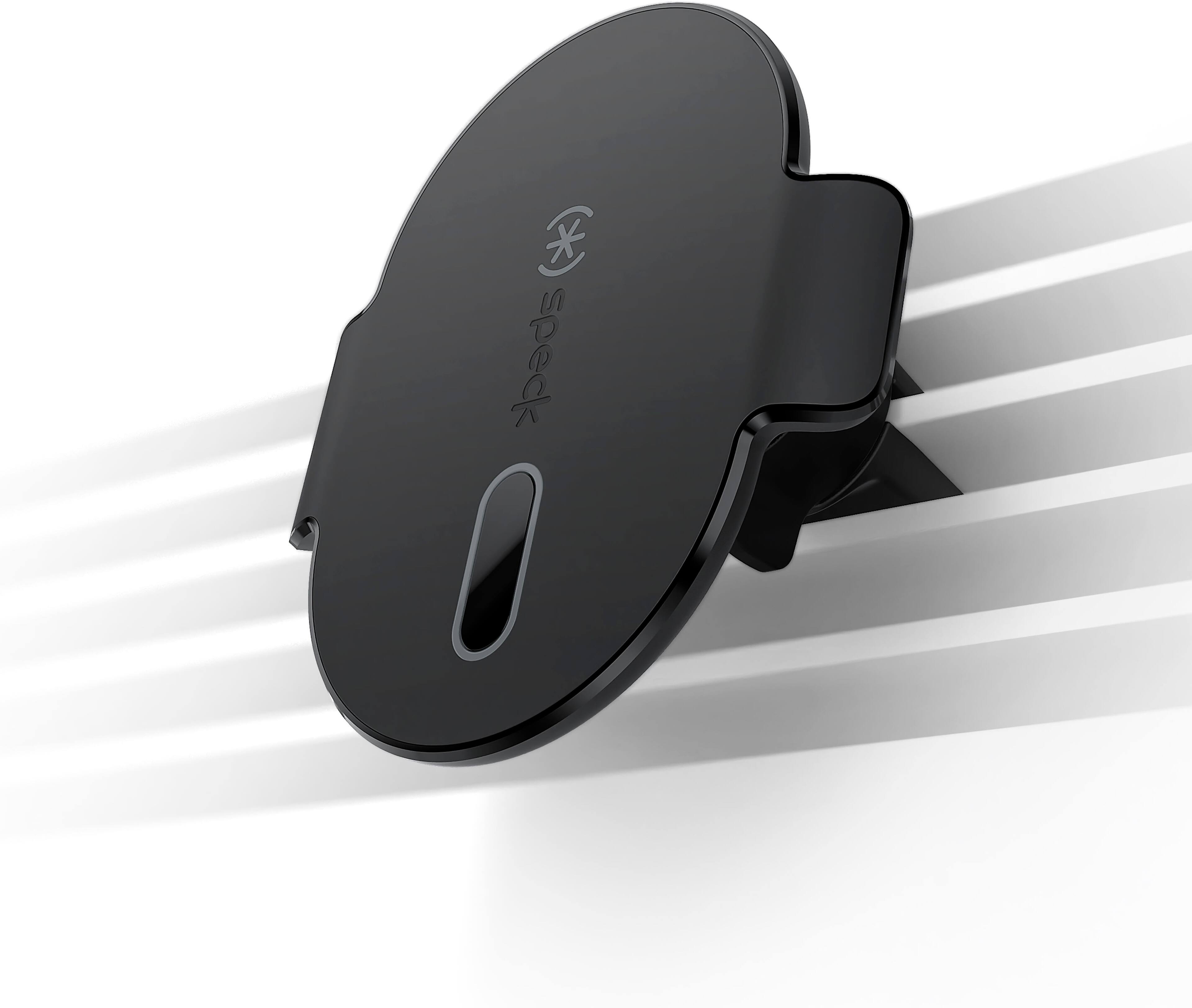 Left. Speck - ClickLock Car Vent Mount for Apple iPhones with MagSafe - Black.