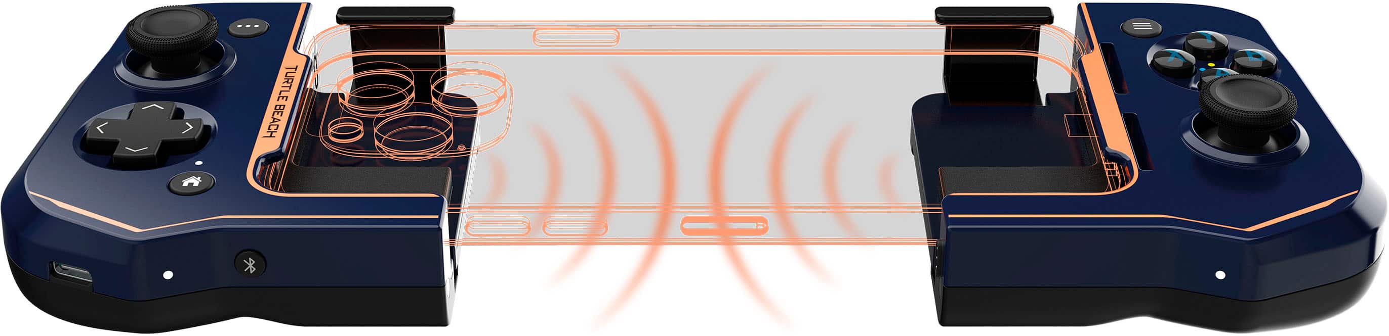 Alt View 11. Turtle Beach - Atom iOS Game Controller for Apple Phones - Cobalt Blue.