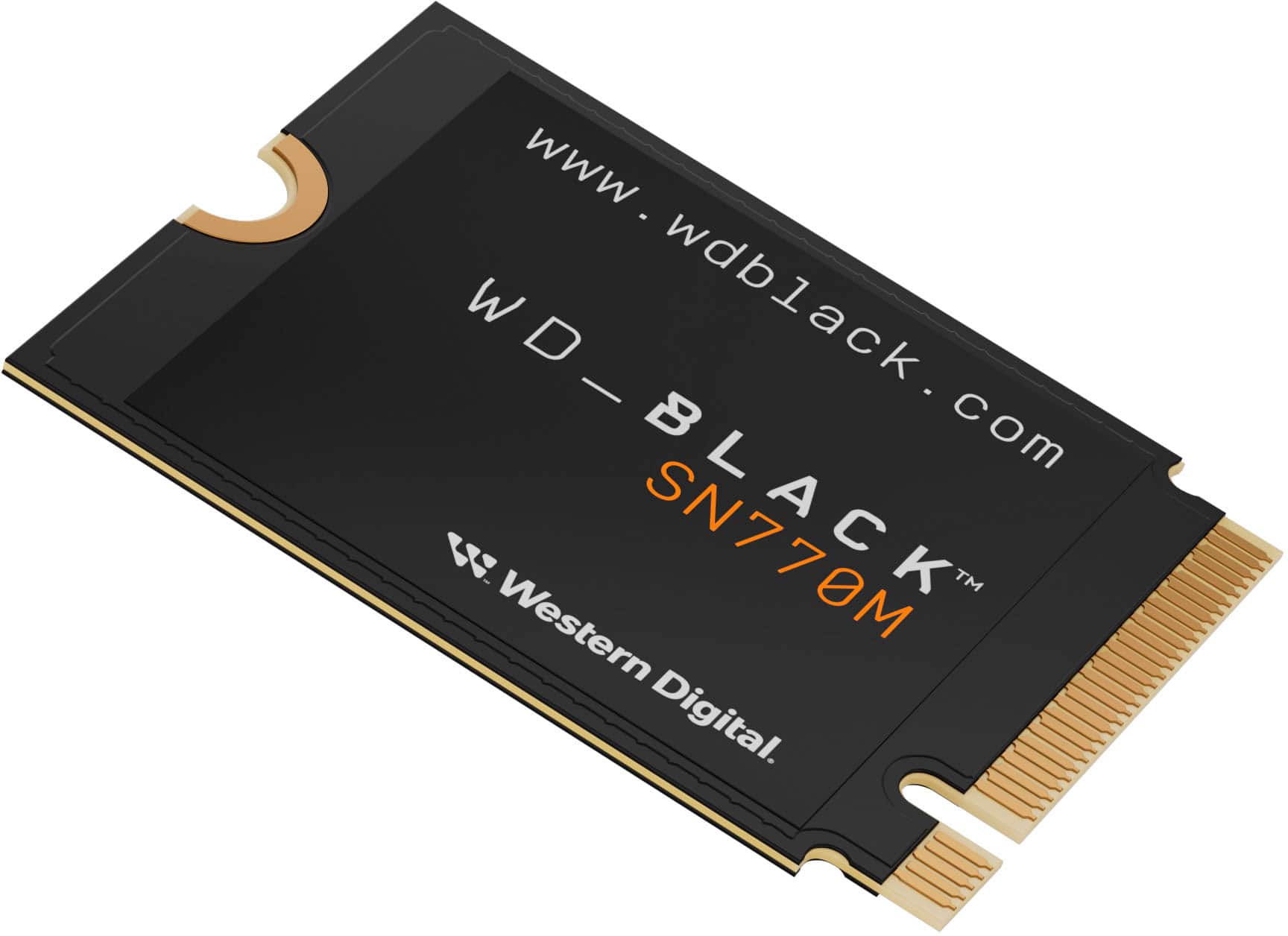 Alt View 12. WD - BLACK SN770M 1TB Internal SSD PCIe Gen 4 x4 M.2 2230 for ROG Ally and Steam Deck - Black.