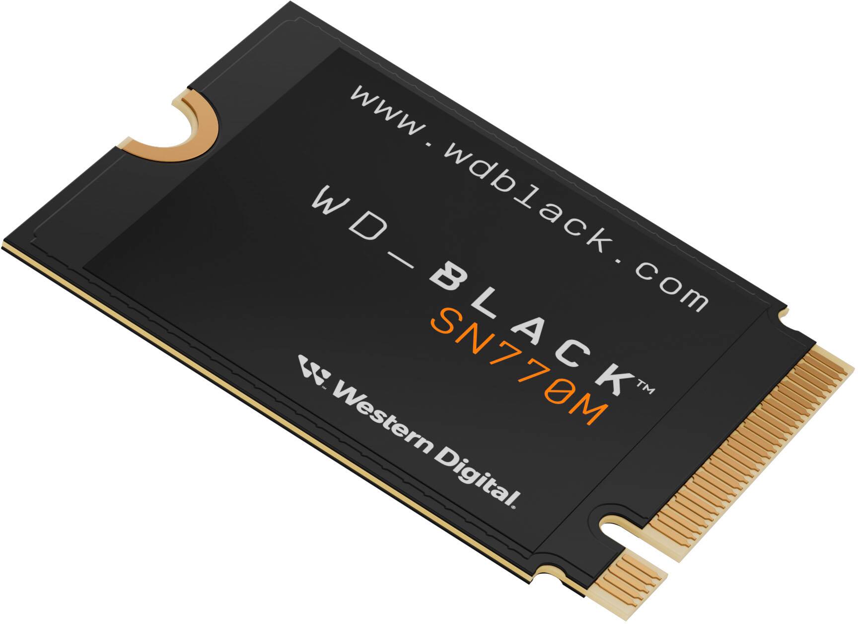 Alt View 12. WD - BLACK SN770M 1TB Internal SSD PCIe Gen 4 x4 M.2 2230 for ROG Ally and Steam Deck - Black.